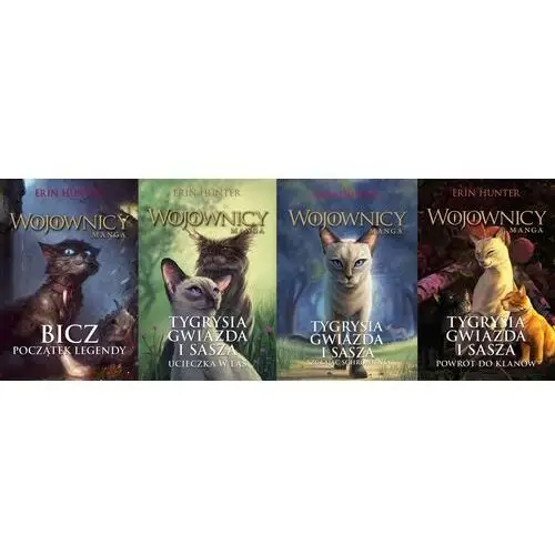 Wojownicy Manga Tomy 1-4 Komplet Erin Hunter