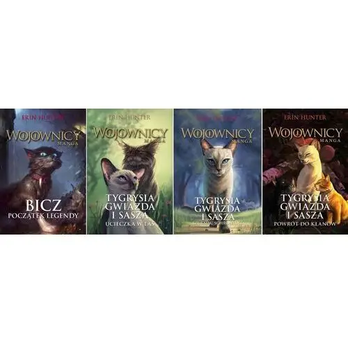 Wojownicy Manga Tomy 1-4 Komplet Erin Hunter