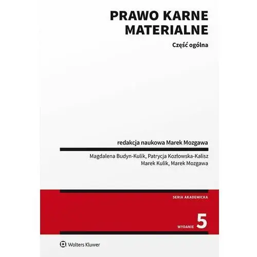 Prawo karne materialne. część ogólna