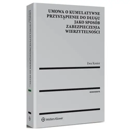 Umowa o kumulatywne przystąpienie do długu jako sposób zabezpieczenia wierzytelności, E99397BDEB