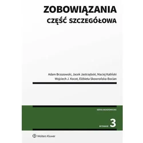 Zobowiązania. część szczegółowa