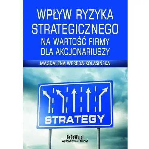 Wpływ ryzyka strategicznego na wartość firmy dla akcjonariuszy. rozdział 3. istota i ocena ryzyka strategicznego