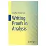 Writing proofs in analysis Springer international publishing ag Sklep on-line