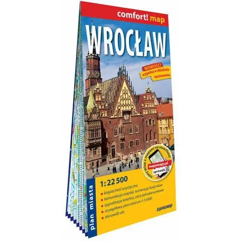 Wrocław. Laminowany plan miasta 1:22 500