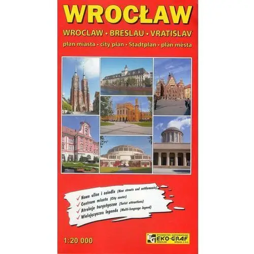 Wrocław. Plan miasta 1:20 000