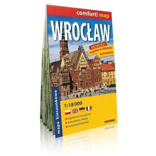 Wrocław. Plan miasta kieszonkowy 1:18 000