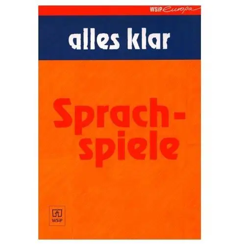 Alles klar sprachspiele - książka Wsip