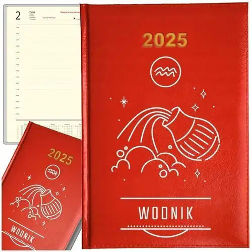 Wyczaruj prezent Kalendarz książkowy 2025 dzienny magiczny a5 znaki zodiaku horoskopy z7