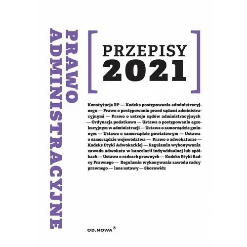 Prawo administracyjne przepisy 2021 Wydawnictwo e-bookowo