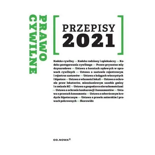 Prawo cywilne przepisy sierpień 2021 Wydawnictwo e-bookowo