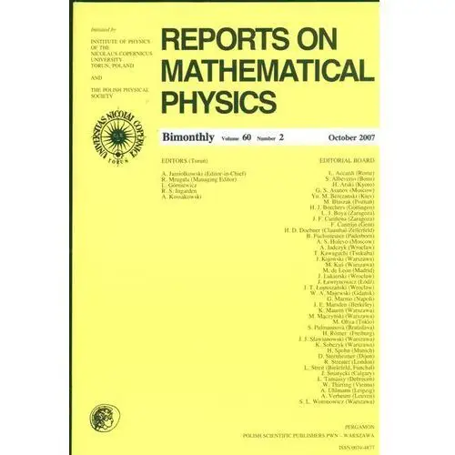 Reports on Mathematical Physics 60/2 wer.zagr