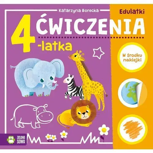 Wydawnictwo zielona sowa Ćwiczenia 4-latka. edulatki