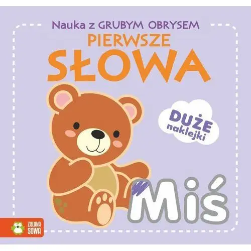 Pierwsze słowa. nauka z grubym obrysem