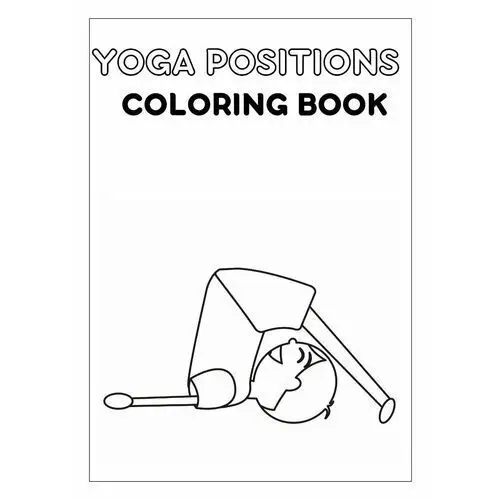 Yoga positions. Coloring book