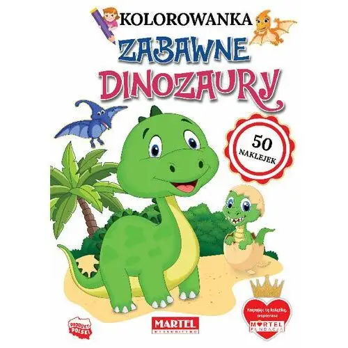 Zabawne dinozaury z naklejkami