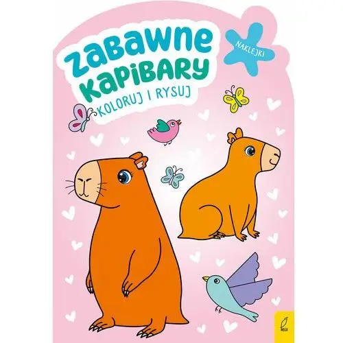 Zabawne kapibary. Koloruj i rysuj