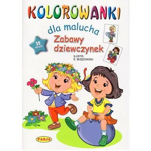 Zabawy dziewczynek kolorowanki dla malucha