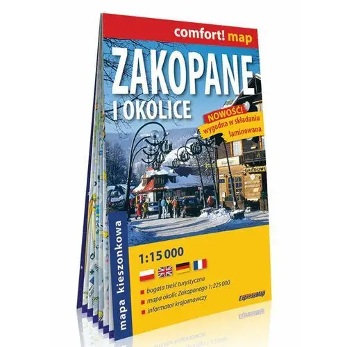 Zakopane i okolice. Kieszonkowy plan miasta 1:15 000