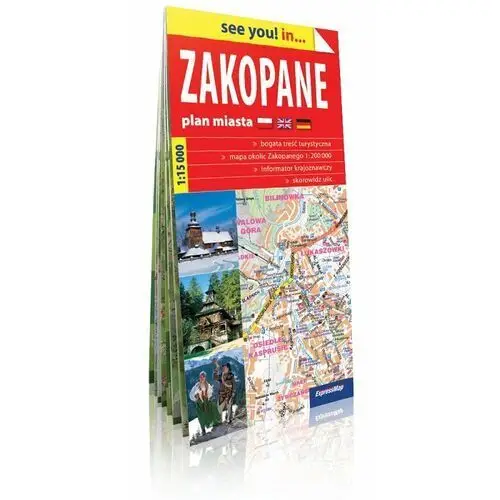 Zakopane. Plan miasta 1:15 000,323MP (6657856)