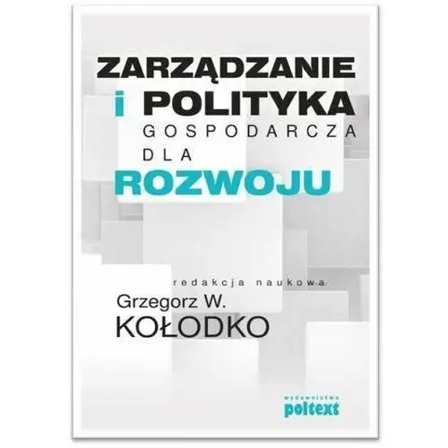 Zarządzanie i polityka gospodarcza dla rozwoju