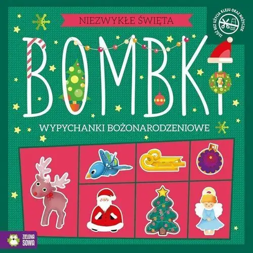 Bombki. niezwykłe święta. wypychanki bożonarodzeniowe Zielona sowa