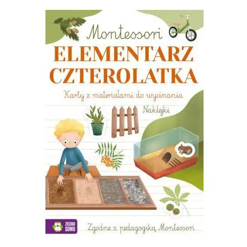 Elementarz czterolatka. montessori Zielona sowa