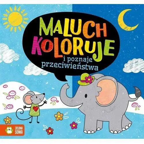 Maluch koloruje i poznaje przeciwieństwa