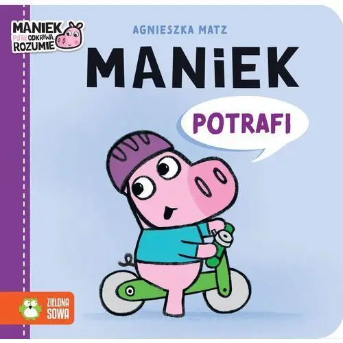 Zielona sowa Maniek potrafi. maniek