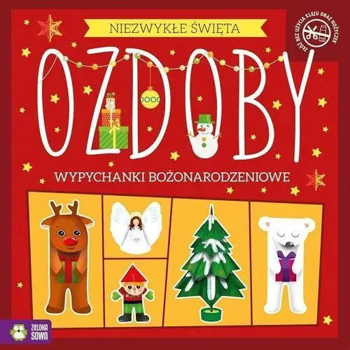 Ozdoby. niezwykłe święta. wypychanki bożonarodzeniowe Zielona sowa