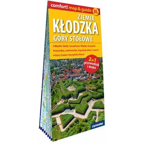 Ziemia kłodzka, Góry Stołowe laminowany map&guide XL (2w1: przewodnik i mapa)