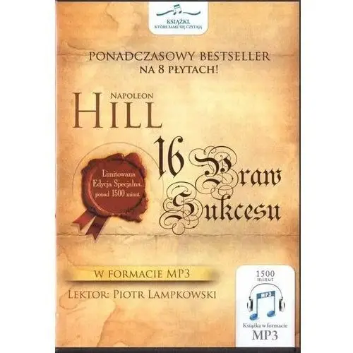 16 praw sukcesu. audiobook (8cd) - napoleon hill