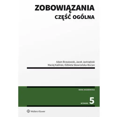 Zobowiązania. Część ogólna