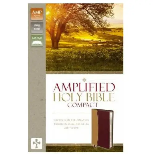 Amplified holy bible, compact, leathersoft, tan/burgundy Zondervan