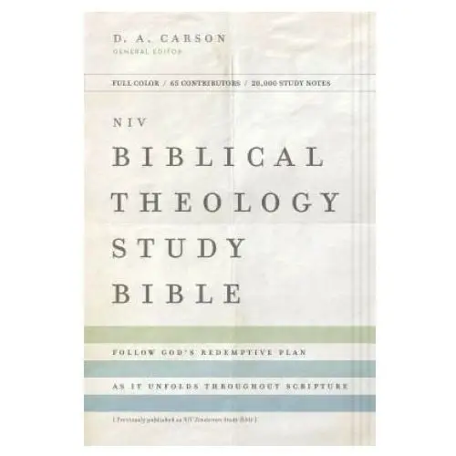 Niv, biblical theology study bible, hardcover, comfort print Zondervan