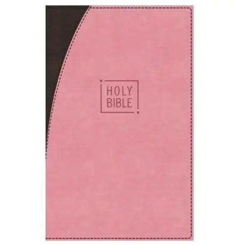 Niv, premium gift bible, leathersoft, pink/brown, red letter edition, comfort print Zondervan