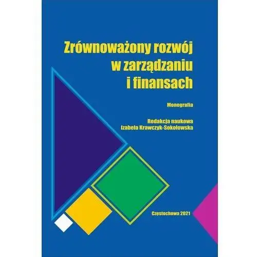 Zrównoważony rozwój w zarządzaniu i finansach (E-book)