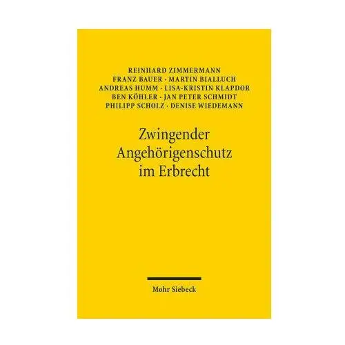 Zwingender Angehörigenschutz im Erbrecht